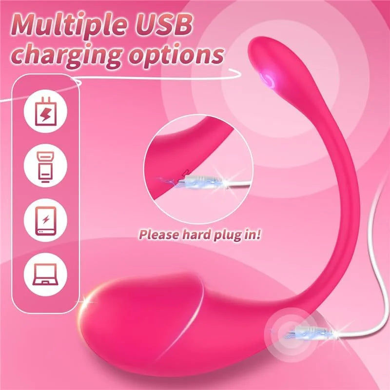 Kabelloser Bluetooth G-Punkt Vibrator für Frauen APP Fernbedienung Tragbares vibrierendes Ei G-Punkt Klitorisstimulator Sexspielzeug für Erwachsene
