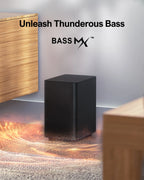 ULTIMEA 5.1 Virtuelle Surround-Soundbar, 3D Surround Sound System, Soundbar für TV mit Subwoofer und Rücklautsprechern, Poseidon D50