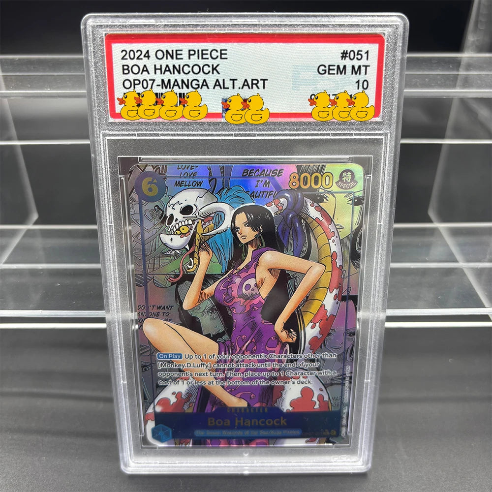 DIY OPCG Bewertungskarte Sammelkarte 2023 ONE MONKEY D. LUFFY OPO5-MANGA ALT.ART Kopie 10 Punkte Bewertungskarte Anime Spiel Geschenk