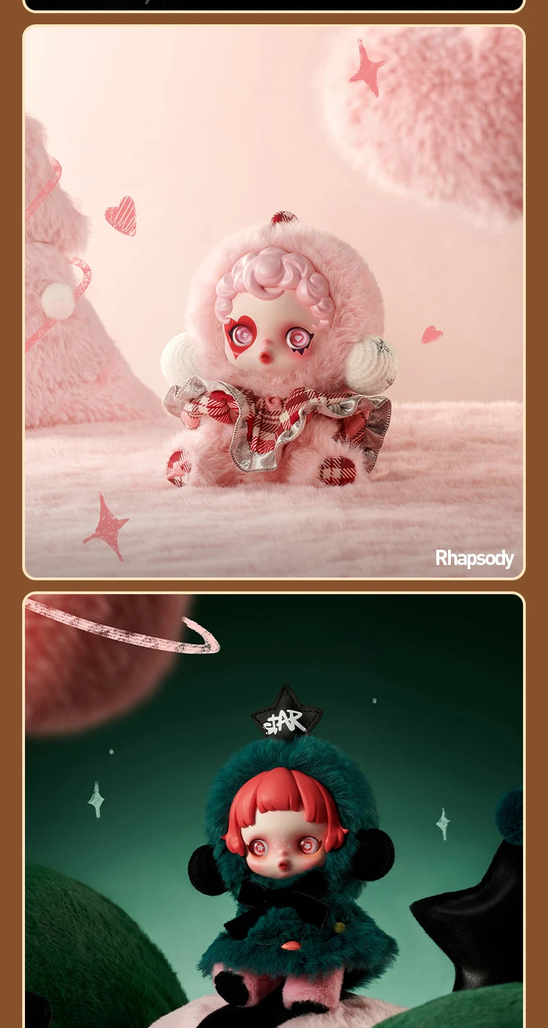 POP MART SKULLPANDA Winter Symphony Series Blind Box Mystery Box Guess Bag Spielzeug Puppe Süße Anime Figur Schreibtisch-Ornamente