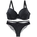 DaiNaFang Sexy BH-Set Grün Schwarz Beige Rot Weiß Lila Spitze Schleife Blumen Unterwäsche für Damen Übergröße Dessous