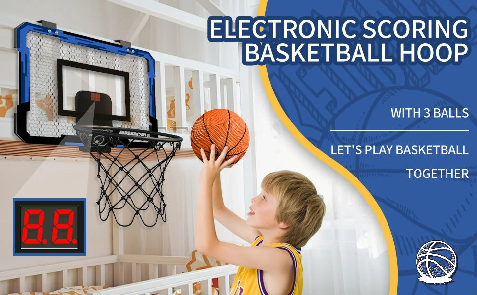Ring Basketballkorb Wandmontiertes Indoor-Trainings-Kinder-Basketballspielzeug Mini-Basketballkorb-Set für Kinder-Outdoor-Spiele