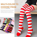 Farbige gestreifte Strümpfe Japanische Overknee-Socken Mode Frauen Warmhalten Socken Sexy Schlanke Lange Socken Strumpfwaren JK Cosplay Lolita Y2k