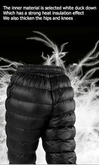 Naturehike Gänsedaunen- & Entendaunenhosen für Damen und Herren, Winterwanderhosen, Outdoor-Skihosen, Camping-Trekkinghosen, verdickte, wasserdichte Hose