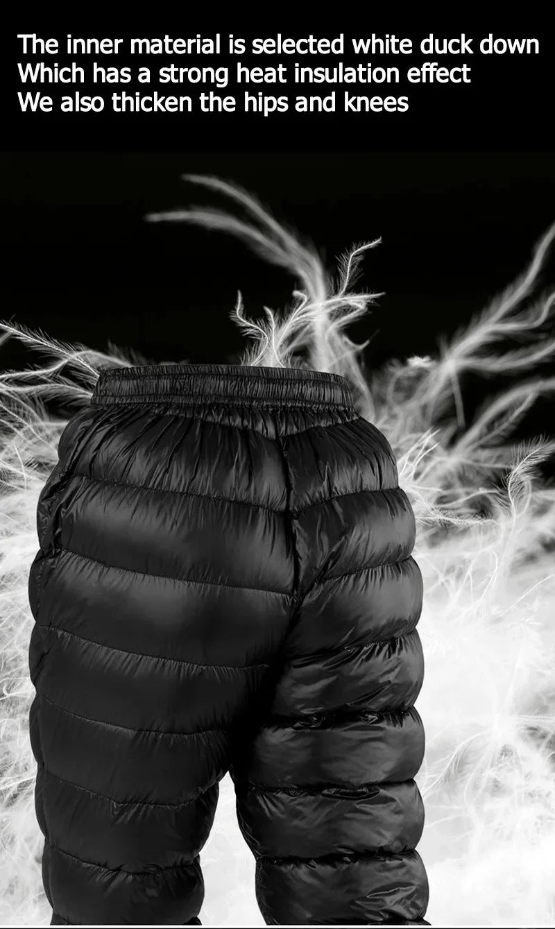 Naturehike Gänsedaunen- & Entendaunenhosen für Damen und Herren, Winterwanderhosen, Outdoor-Skihosen, Camping-Trekkinghosen, verdickte, wasserdichte Hose