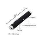 Tragbarer USB-Grünlaserpointer 2-in-1 Abnehmbare Lampenfassung Mini-Laserstift Sichtbarer Fokus Rote Kombination für die Jagd