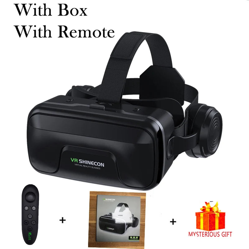 VR Brille 3D Virtual Reality Headset Geräte Helm Linsen Goggles Smart Für Smartphones Handy Mobil Spiel Viar Viewer Set