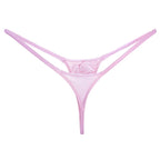 YAULAANG Sexy Herren Glanz Gay Unterwäsche Öliger G-String Tanga Glänzend niedrige Taille Hohe Elastizität Herren Dessous
