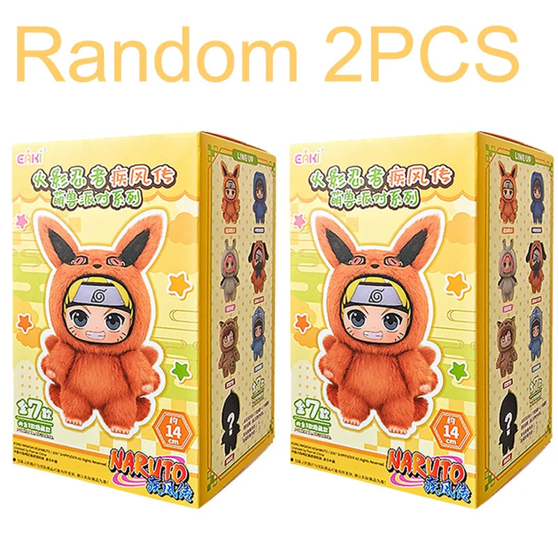 EAKI Naruto Blind Box Shippuden Naruto Uzumaki Sasuke Kakashi Party Serie Plüschpuppe Handgemachtes Ornament Spielzeugsammlung Geschenk