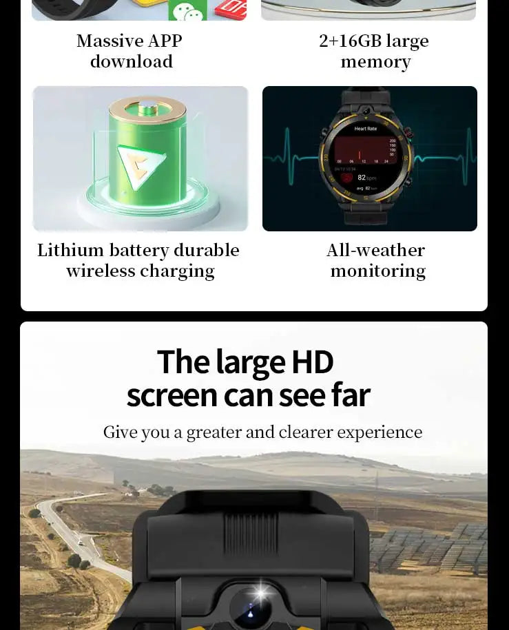 2026 Neue Smartwatch, kabelloses Telefonieren, KI-Sprache, über 40 Sportmodi, Outdoor-Fitness, lange Akkulaufzeit, Musik- & Nachrichtenbenachrichtigung, Unisex-Geschenk