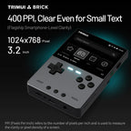 NEUE TRIMUI BRICK Hammer Handheld-Spielkonsole 3,2'' IPS-Bildschirm Linux-System Metallgehäuse Tasten-LED-Beleuchtung Kostenlose Tastenkappen-Geschenke