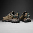 HIKEUP Leder Herrenschuhe für Herren Freizeitschuhe Mode Wasserdicht Winter Luxus Designer Marke Arbeitsstiefel Herren Rutschfeste Sneaker
