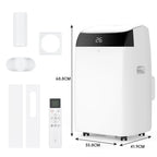 Tragbare Klimaanlage 12000 BTU, 4-in-1 Kühlung, Entfeuchter, Ventilator & Automatischer Luftstrom, Keine Außeneinheit, Leiser Betrieb, Für Zuhause