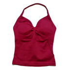 Gym Schöner offener Rücken BH Laufen Training Impact Neckholder Longline Trägertop Sport Yoga Weste Damen Fitness Tank Top