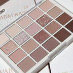 DIKALU 20-Farben Koreanische Lidschatten-Palette mit geringer Sättigung Matt Wasserfest Braun Rosa Lidschatten-Palette Langanhaltendes Tages-Make-up