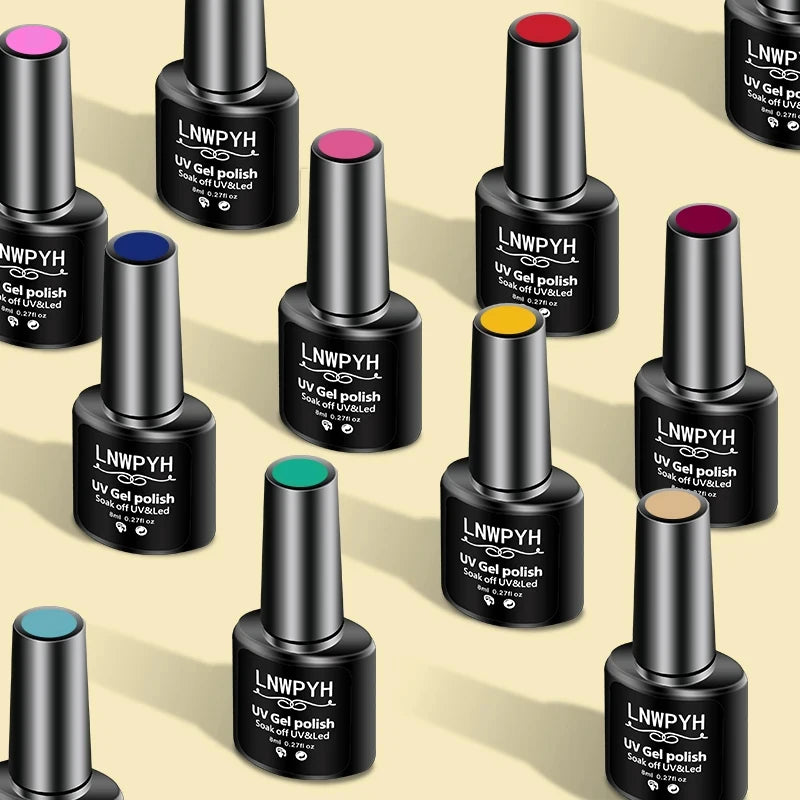 Nagelgellack-Kit mit LED-Nagellampe Semi-Permanent 27 Farben Soak Off Base & Top Coat Nagellack Maniküre-Set für Nagelstudio-Kit