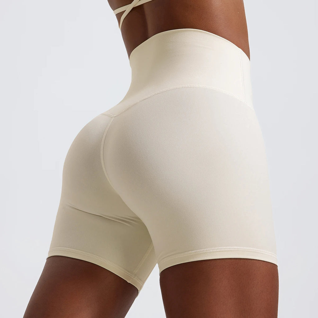 Hearuisavy Damen Yoga Shorts Sommer Soft Buttock Lift Gym Leggings High Waist Sport Shorts Damen Running Workout Shorts Female