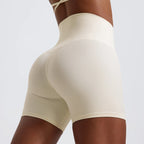 Hearuisavy Damen Yoga Shorts Sommer Soft Buttock Lift Gym Leggings High Waist Sport Shorts Damen Running Workout Shorts Female