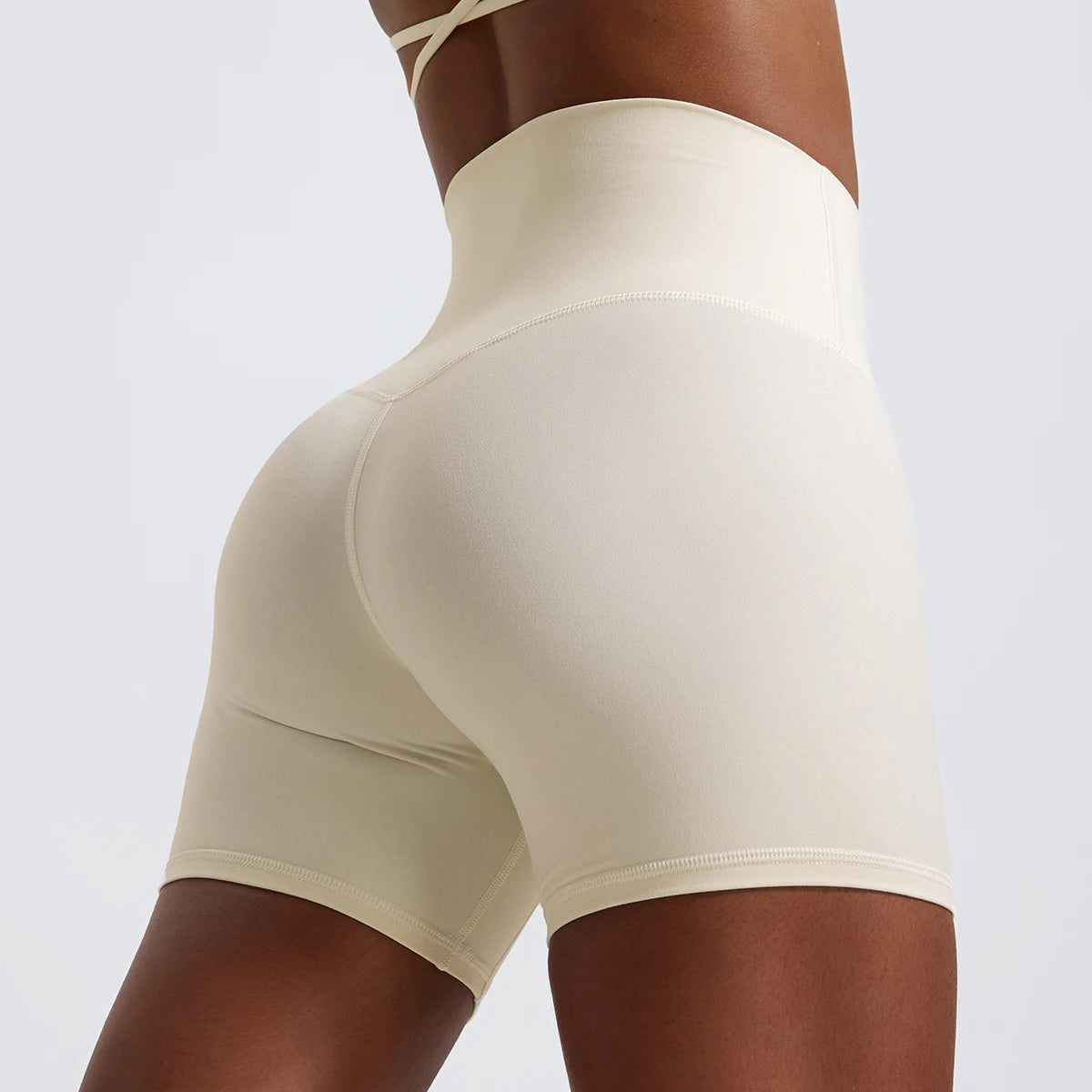 Hearuisavy Damen Yoga Shorts Sommer Soft Buttock Lift Gym Leggings High Waist Sport Shorts Damen Running Workout Shorts Female