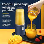 Doppelbecher Multifunktions-USB-Fruchtmixer Entsafter Tragbarer elektrischer Entsafter Mixer Fruchtsaftbecher Lebensmittel Milchshake
