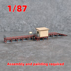 Montage Architekturmodell Zug Modelleisenbahn Bahnhof Bahnsteig Miniatur Sandtisch Diorama H0 Maßstab Modellbausatz 1/87
