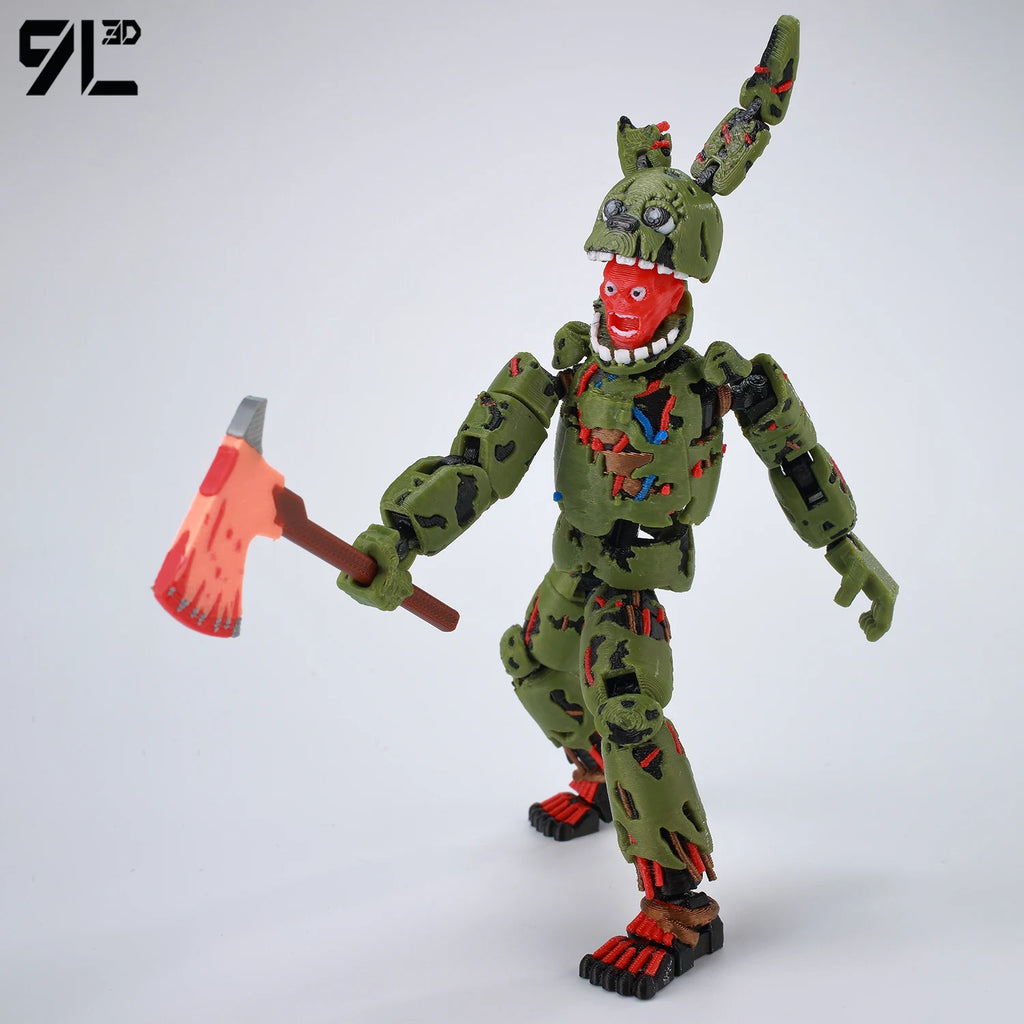 9L3D Gedruckte FNAF Freddy Fazbear's Pizza Springtrap Spielzeug Actionfiguren Anime Modell Lucky13 Dummy13 Titan13 Ornamente Geschenke