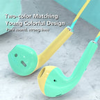 3.5mm Kabelgebundene Kopfhörer mit Bass In-Ear-Stereo-Kopfhörer Musik Sport Gaming Headset mit Mikrofon für Xiaomi IPhone Huawei Samsung