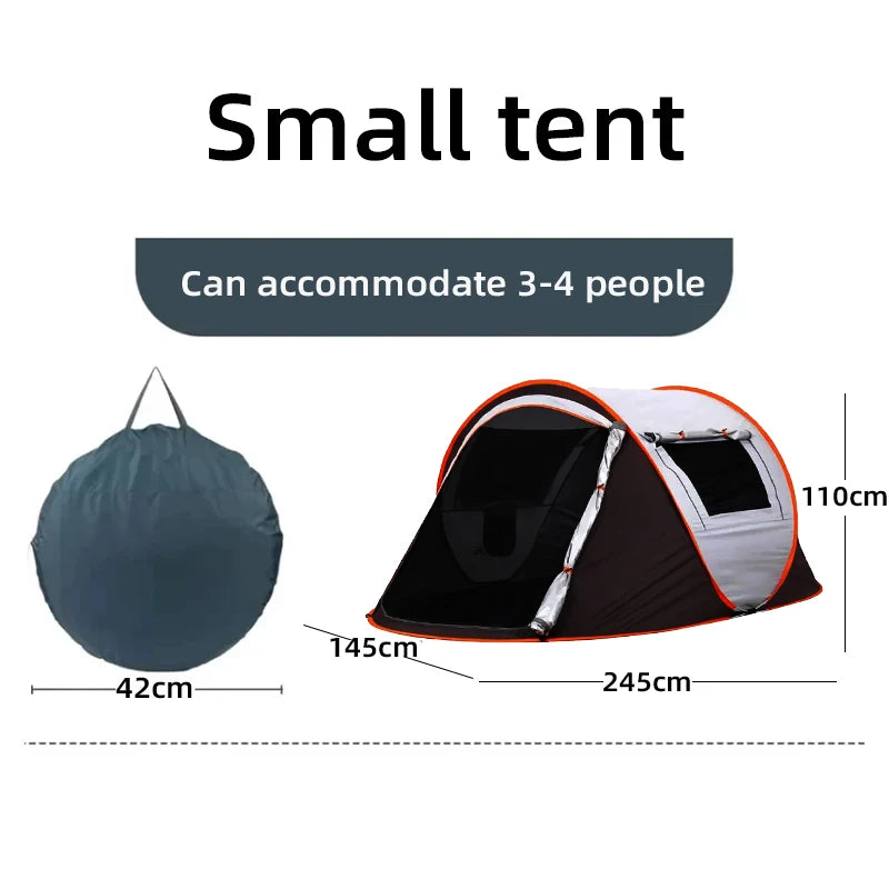 5-8 Personen Schnellaufbau-Wurfzelt wasserdichtes Campingbootzelt Outdoor-Zelt vollautomatisch Pop-Up
