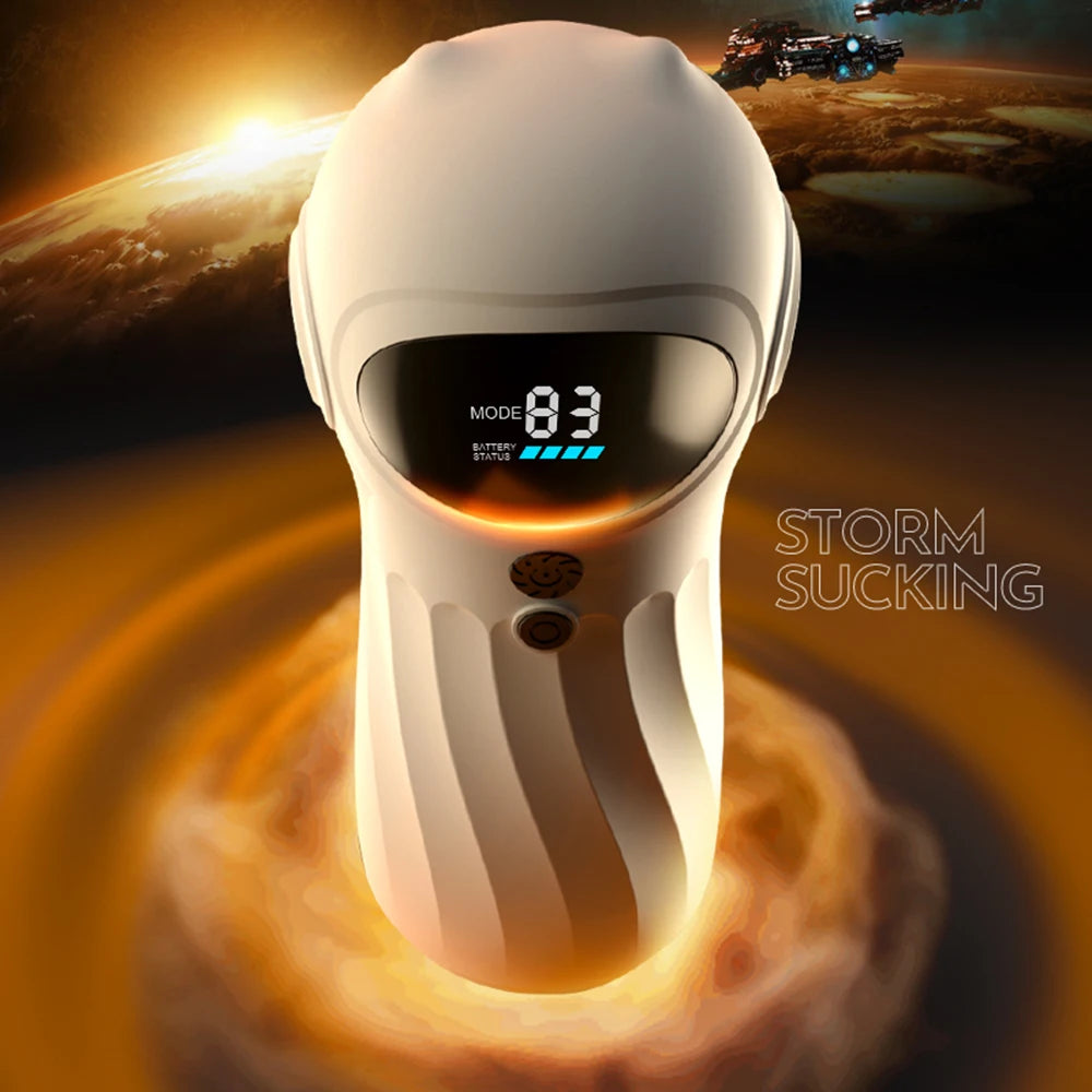 APP-gesteuerter, automatischer Masturbator für Männer, Masturbationsbecher mit realistischer Vagina, Vibration, Blowjob, Masturbation, beheizte Sexmaschinen-Spielzeuge für Männer