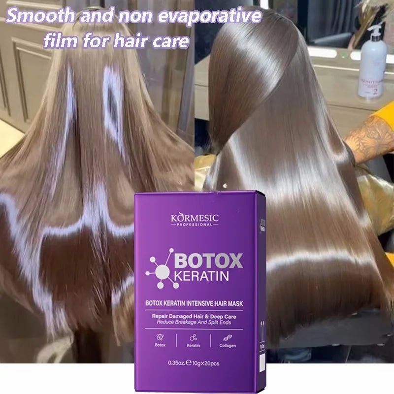 Keratin-Haarmaske Magische 5-Sekunden-Reparatur bei geschädigtem, krausem, weichem, glattem, glänzendem Haar, tiefenwirksame Feuchtigkeitspflege, Haarpflegemaske