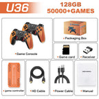 U36 Game-Joystick mit über 50.000 vorinstallierten Spielen, 4K HD-Ausgabe, Retro-Spielekonsole, 3D, über 40 Emulatoren, PSP, PS1