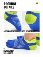 WRELS Zehensocken Laufsocken für Herren Damen Atmungsaktive Fünf-Finger-Socken Hochleistungs-Sport-Fünf-Zehen-Socken