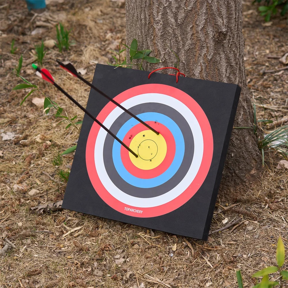 Toparchery 50x50x5cm EVA-Bogenschießscheibe – hochdichte, langlebige Schaumstoff-Schießscheibe für professionelles Jagdtrainingszubehör