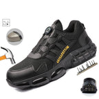 Unzerstörbare Stahlkappen-Sicherheitsschuhe Rutschfeste Abriebfeste Arbeitsschuhe Herren Robuster Bequemer Sneaker