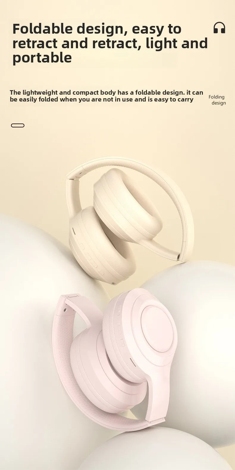 Over-Ear HIFI Stereo Headsets Kabellose Bluetooth Kopfhörer Sport Gaming Kopfhörer mit HD Mikrofon Unterstützung TF/AUX Rauschunterdrückung