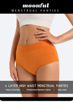 3 Stk./Set Menstruationshöschen Damen sehr starke Blutung Menstruationsunterwäsche High Waist Auslaufsicher Period Panties für Mädchen Set