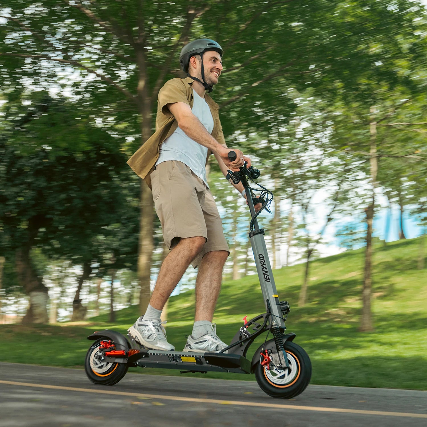 Polnisches Lager. Schnelle Lieferung E-Scooter iENYRID A1 Elektroroller für Erwachsene, leicht für tägliche Pendelfahrten, Dual Sho
