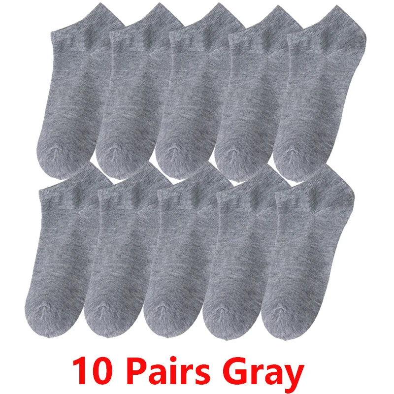 10/20/30 Paar Herren Socken Ankle Socks Weiß Schwarz Atmungsaktiv Bequem Schweißabsorbierend Boot Socken Unisex Freizeit Uni Kurze Socken