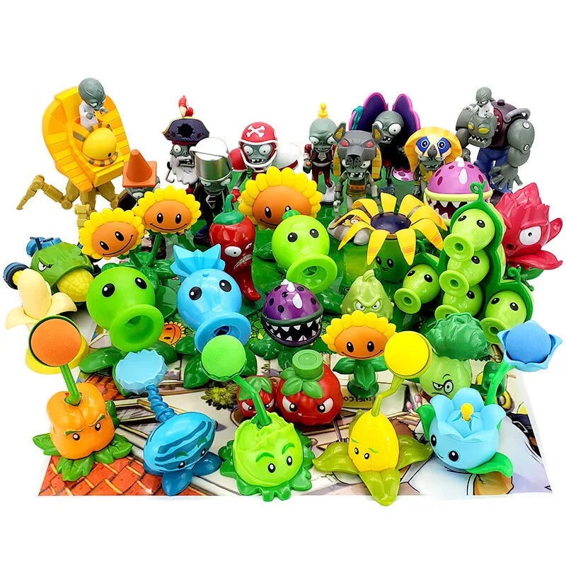 PLANTS VS ZOMBIES Verrückter Dave Spiel Actionfigur Straßensperre Eimer Totengräber Zombie Modell Puppe Kinderspielzeug Kindergeschenke