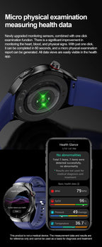 2025 Neue Smartwatch für die Krankenpflege: Blutsauerstoff, Blutfett, Harnsäure, EKG+PPG, Körpertemperatur, Bluetooth-Anruf, Gesundheits-Smartwatch
