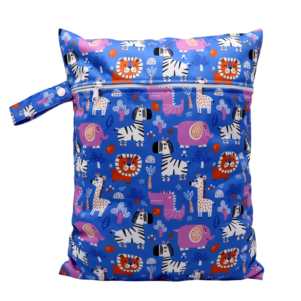 Wasserdichte Wickeltasche Windeltasche Mama Baby Umstandstasche Waschbare Reißverschluss Windel-Organizer Trockenbeutel Reisetragetasche 30x40cm