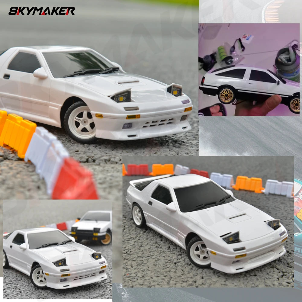 Skymaker AE86 Modell LD1801 RX-7 FC LD1802 1:18 RC Drift Car 1/18 2.4G Fernbedienung ESP Gyroskop LED Mini RC Rennwagen Spielzeug