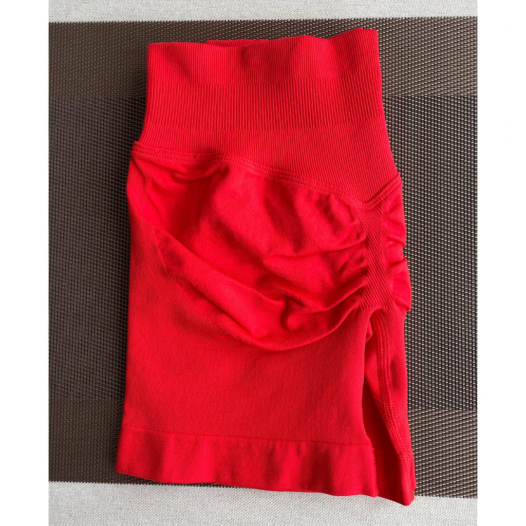 TKITK Shorts Nahtlose Yogahosen Damen Fitness Outfits Shark Bite Shorts für Fitnessstudio Laufen Radfahren Leggings