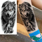 1 Blatt Kobra Schlange Drache Skorpion Temporäre Tattoos für Männer Frauen Wasserdicht Langlebig Löwe Tiger Wolf Fake Tattoo Aufkleber