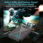 Launchbox 2T Spiele-Festplatte für PS4/PS3/PS2/Wii/WiiU/GAMECUBE etc. mit über 4200 3D/PC-Spielen, tragbare Spielekonsole für Laptops