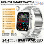 2026 Neue Pflegegrad-Harnsäure-Blutfettwerte Smartwatch Herren EKG+PPG Blutdruck Herzfrequenz Bluetooth Anruf Gesundheits-Smartwatch