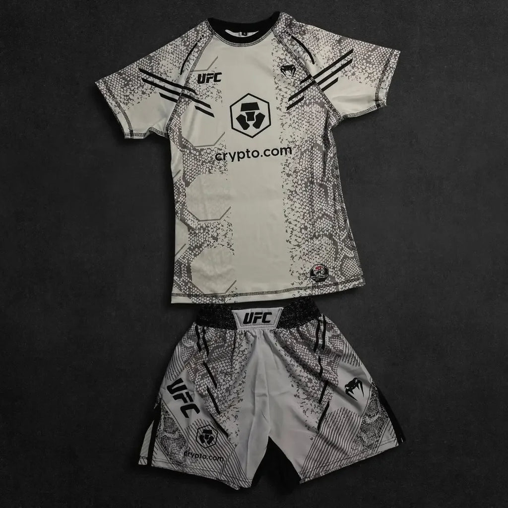 UFC Neuer achteckiger Käfig Kampf Nacht Herren und Kinder MMA Locker atmungsaktiv schnelltrocknend Boxen Training Sport Set