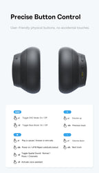 Baseus Bass BH1 NC Lite ANC Wireless Headphones 95% Noise Cancelling Headsets Headphone Bluetooth 6.0 80H Over Ear Earphones