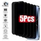 5 Stück Vollabdeckung Anti-Spionage Displayschutzfolie für iPhone 17 16 12 13 14 15 PRO MAX 14 Plus Gehärtetes Glas Sichtschutz 15 Plus 16 Pro Max