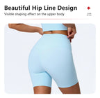 Hearuisavy Sommer Superweiches 2-teiliges Damen-Sportshorts-Set atmungsaktives Fitness-Yoga-BH Freizeit-Push-Up-Workout-Crop-Top